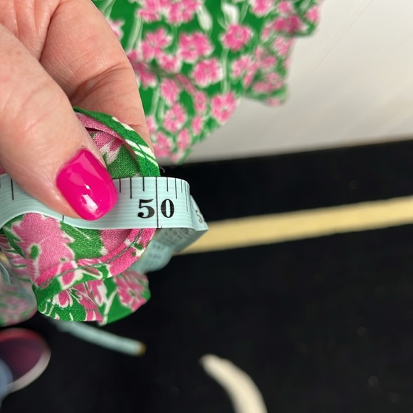 Timing Womens MIdi Dress XL Green Pink Floral Adj Straps Hi-Lo Hemline Open Back - Picture 13 of 14